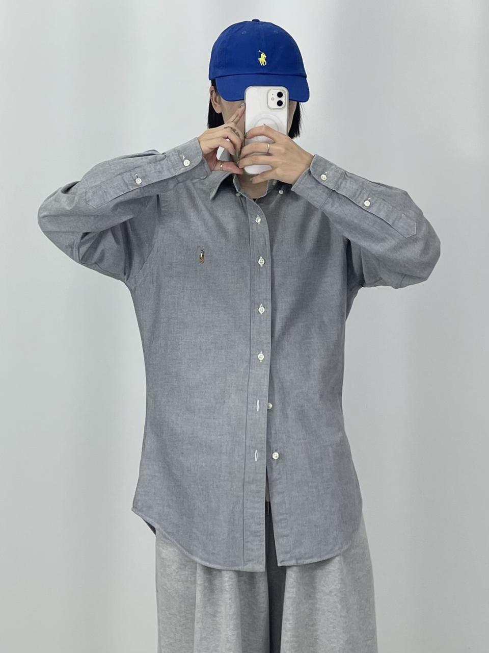 [XL]POLO폴로 여성 멀티포니 그레이 셔츠 CK9588