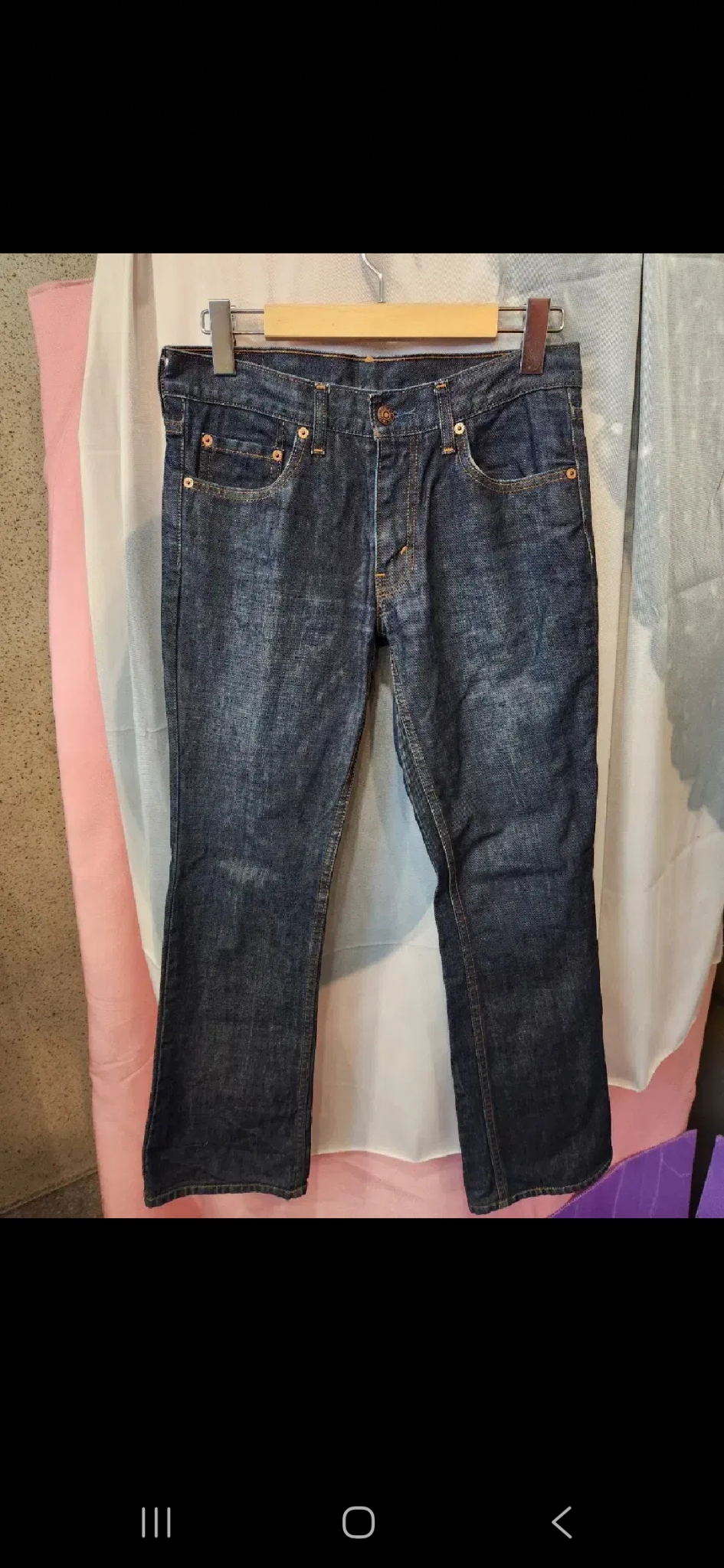 28)리바이스 여 오렌지탭 부츠컷 청바지  #8