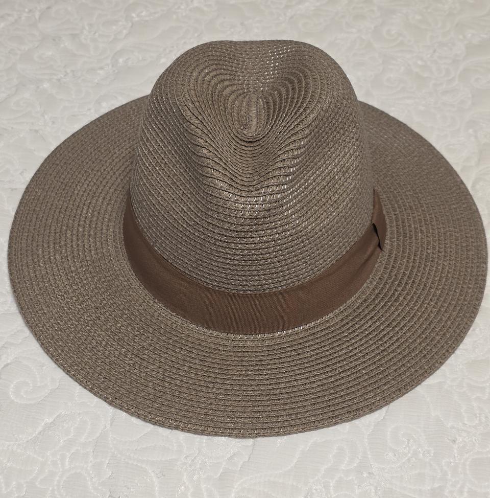 자외선 차단 페도라 모자 그레이브라운 사이즈: M 57cm