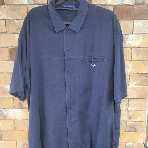 네이더스 네이비 반팔 셔츠 110