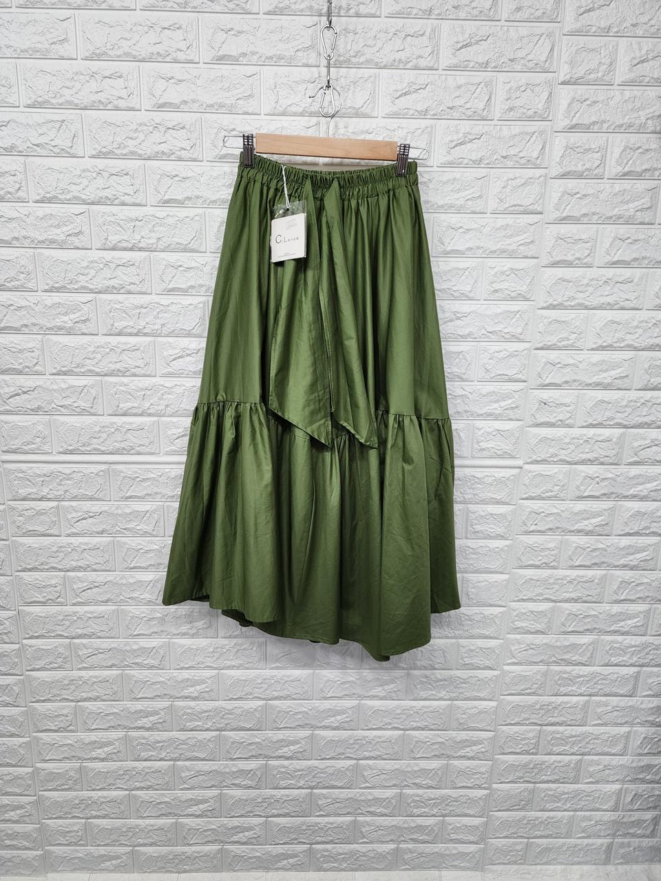 새제품/C.L 리본 밴딩프릴스커트 f 55~