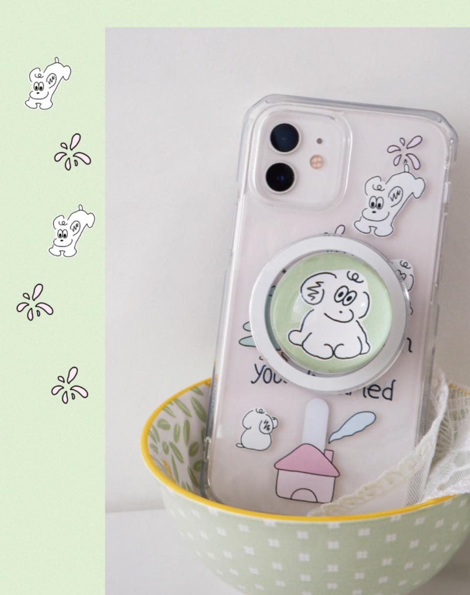 맥세이프 젤리 하드 케이스&그립톡 (아이폰 16pro)