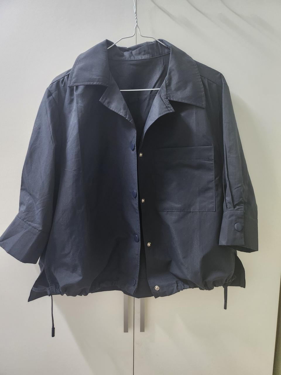 네이비 7부소매자켓 새상품