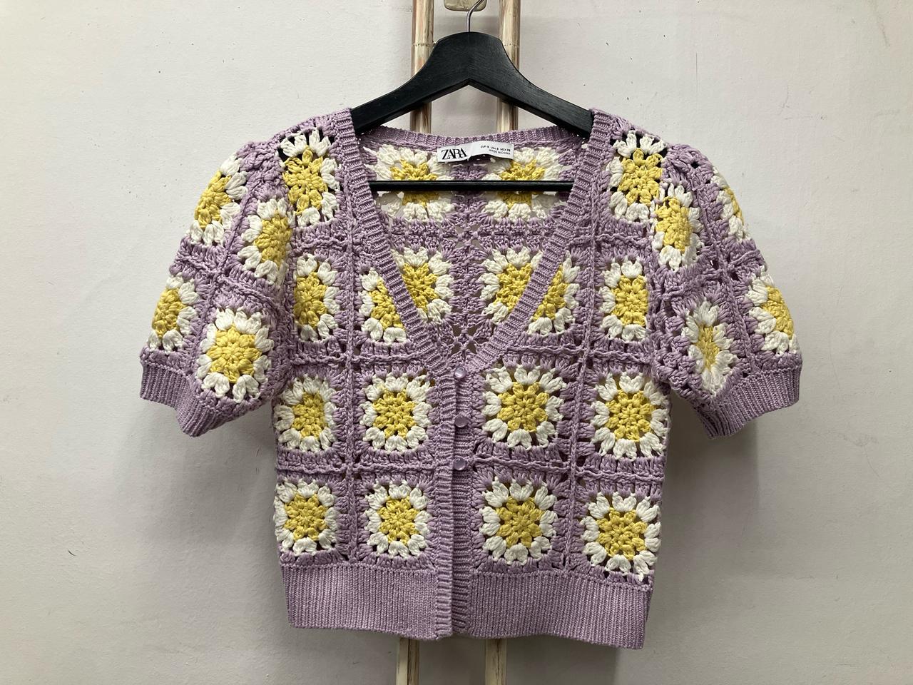 2 자라(ZARA) 니트 반팔 EUR-S