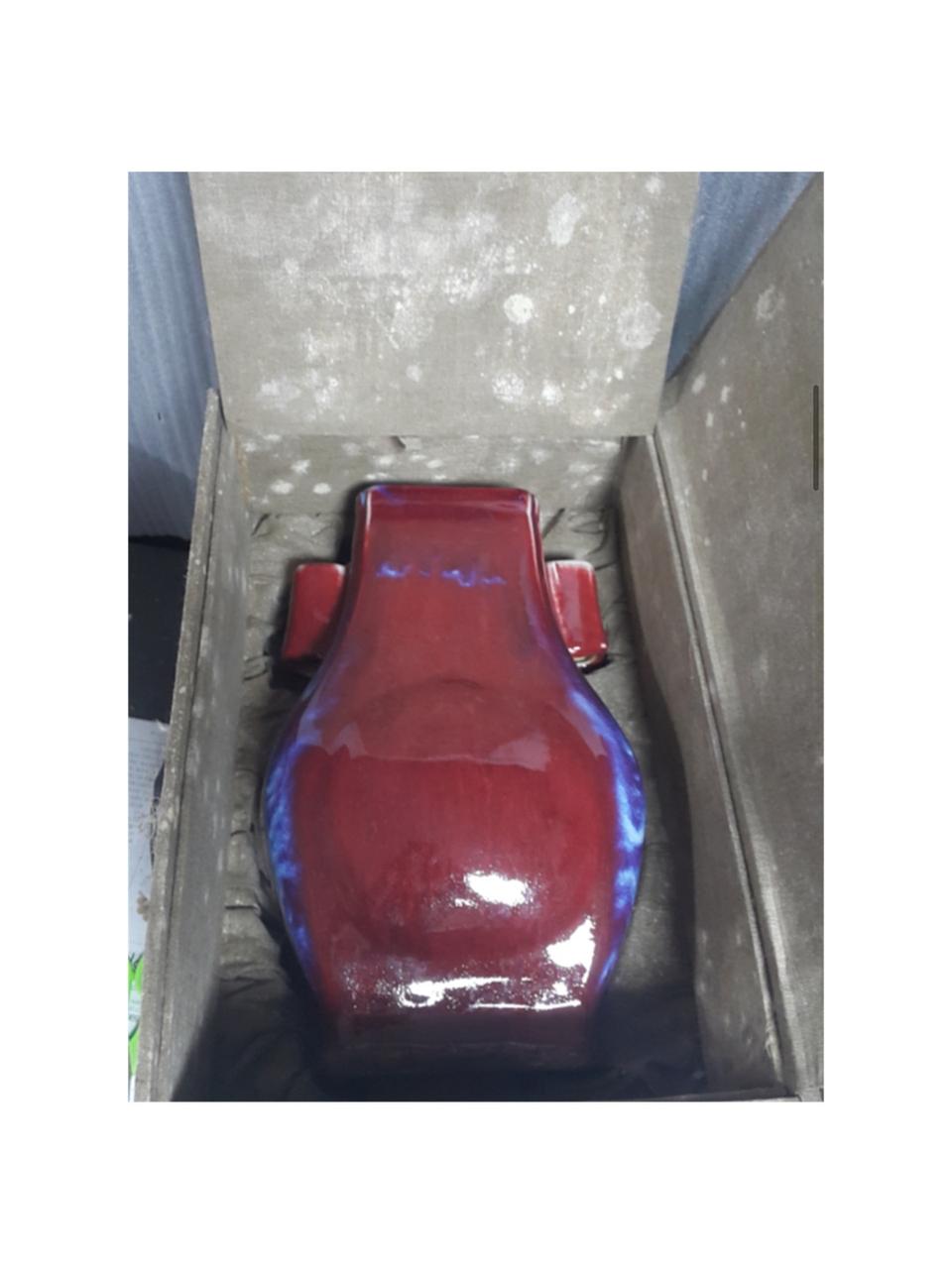 [골동품/도자기] 피난박스 옹정년제명 소호정홍유 관호형 도자기