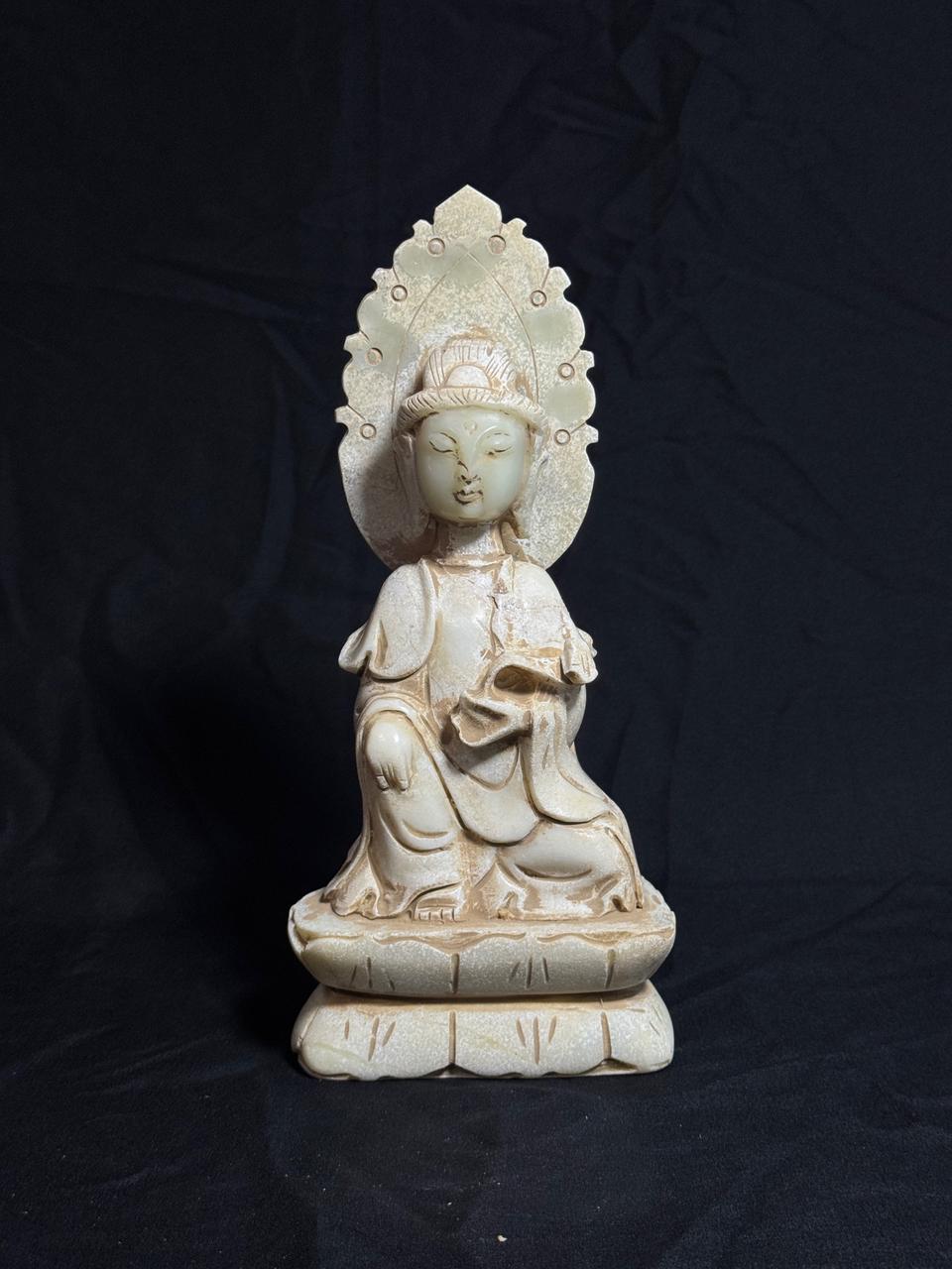 [골동품/불상] 북조~당대 추정 백옥 불상 옥불