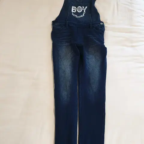 톰보이 서스펜더 멜빵데님팬츠