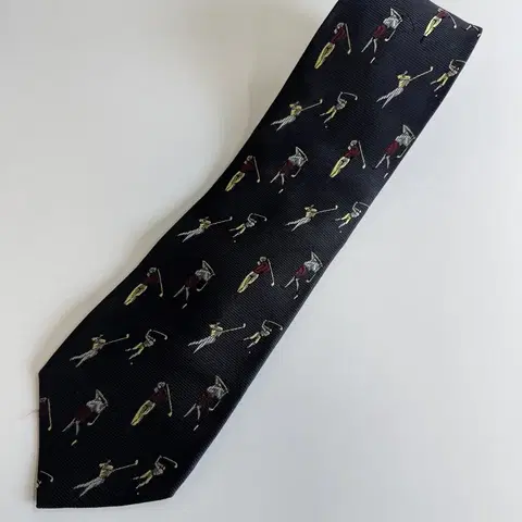 빈티지 실크 넥타이 9.2cm