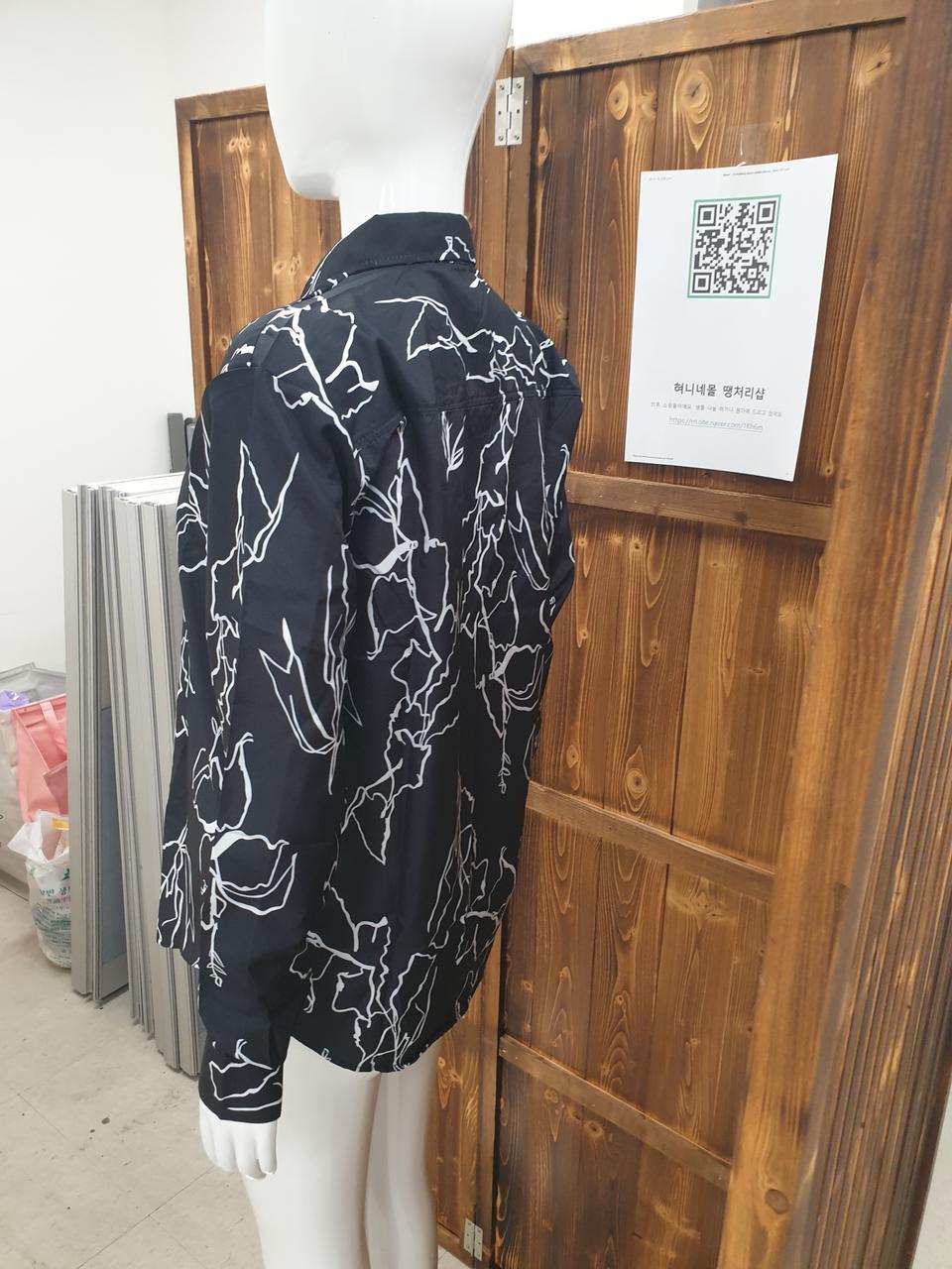 화려한 루즈핏 긴팔셔츠 빅사이즈 유니크 남성 무늬 남방 캐주얼 세련된 아