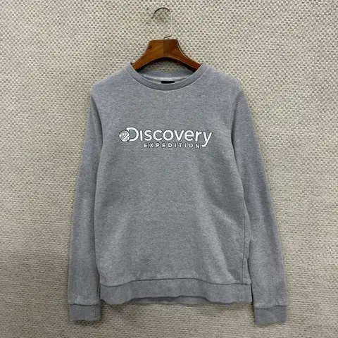 디스커버리 프린팅로고 캐주얼 스웻셔츠 맨투맨 90 D07261
