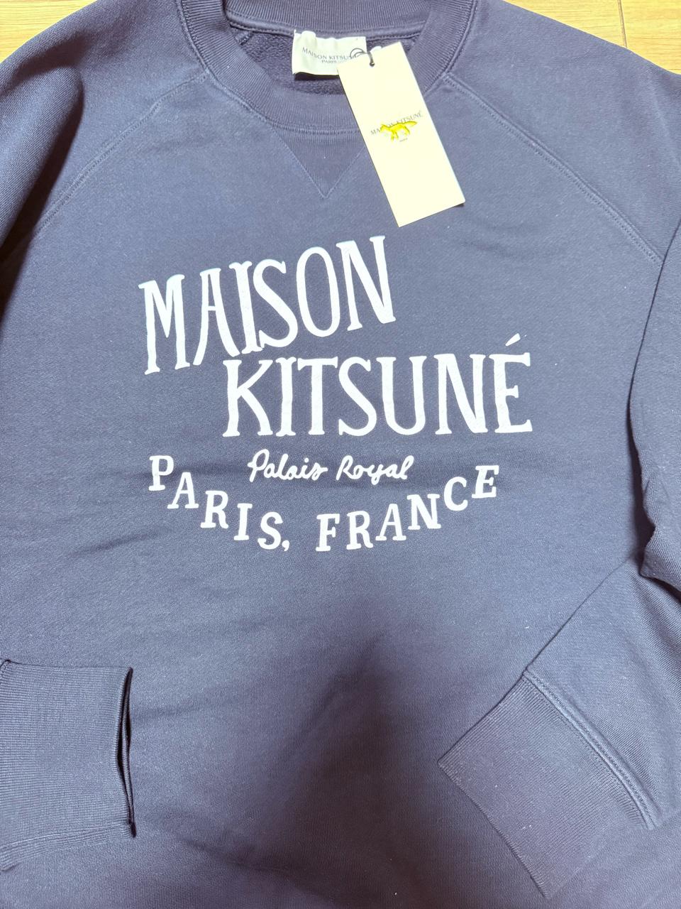 메종키츠네 팔라이스 로얄 클래식 맨투맨 네이비 L