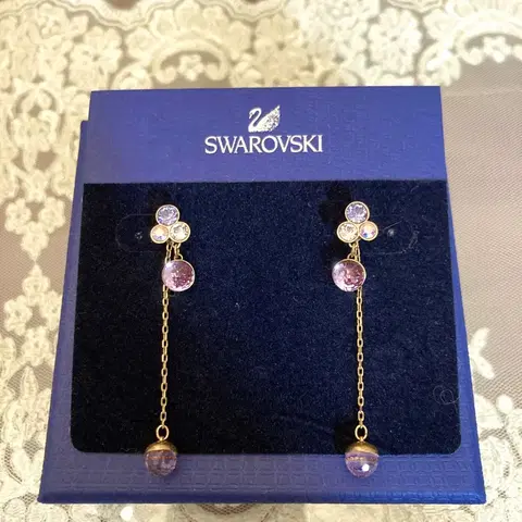 정품 스와로브스키 롱귀걸이