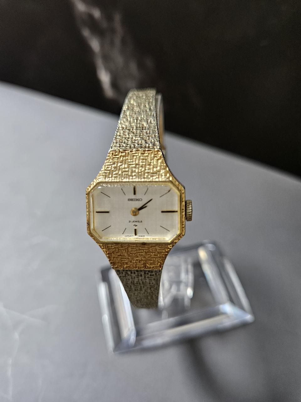 빈티지 세이코 올금장 여성용 수동태엽 시계/JAPAN