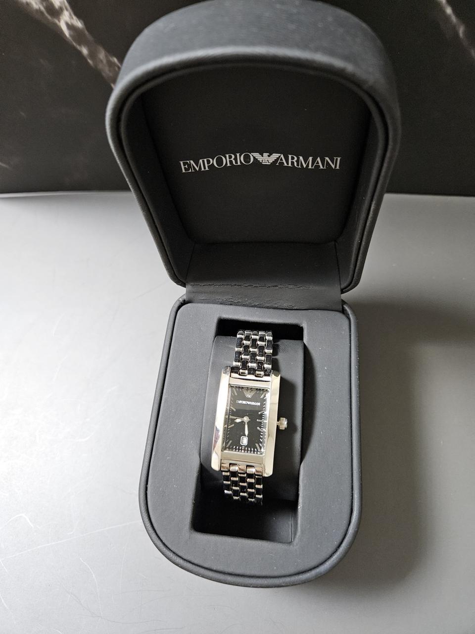 알마니 여성용 메탈 손목 시계