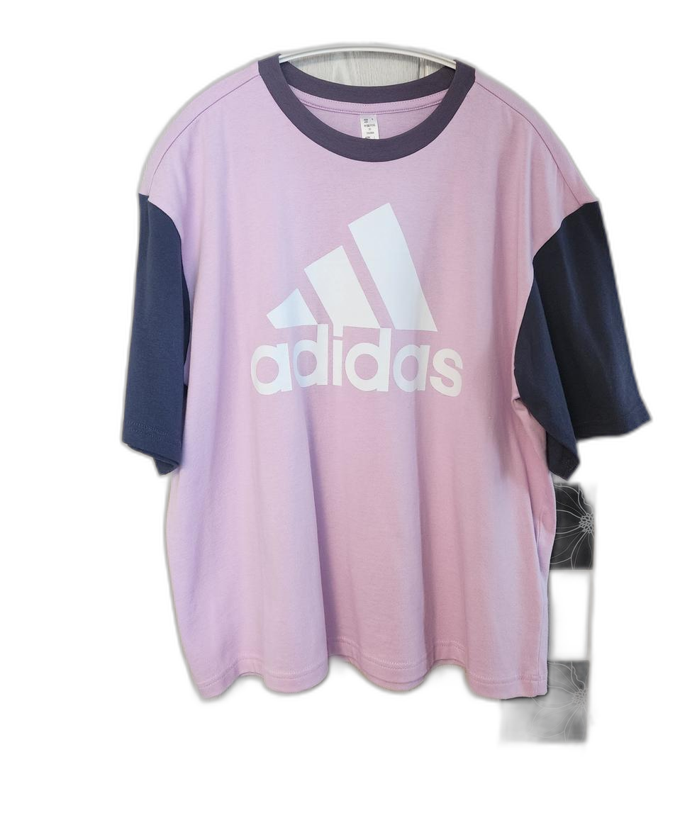 아디다스* 배색 티셔츠 XS