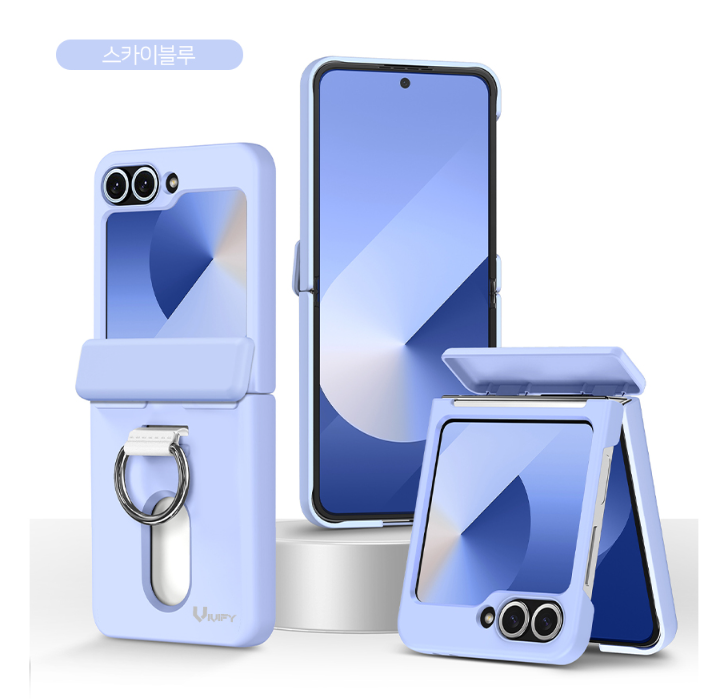 새상품 z플립5/z플립6/z플립7 힌지보호 링고리 카드포켓 케이스