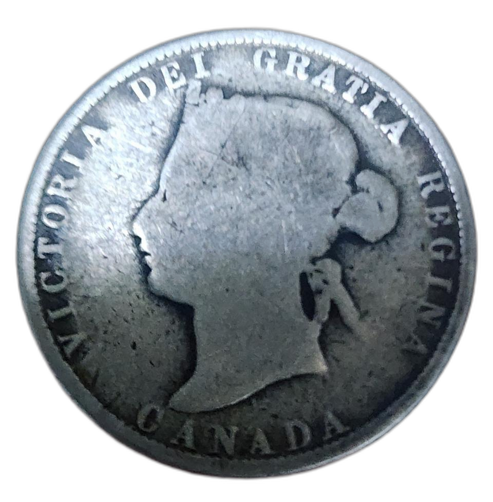 캐나다 빅토리아 실버 25 센트 동전