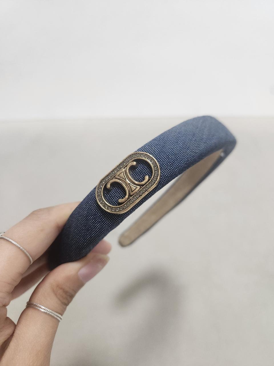 [미착용&새제품] 셀린느 트리오페 헤어밴드 데님