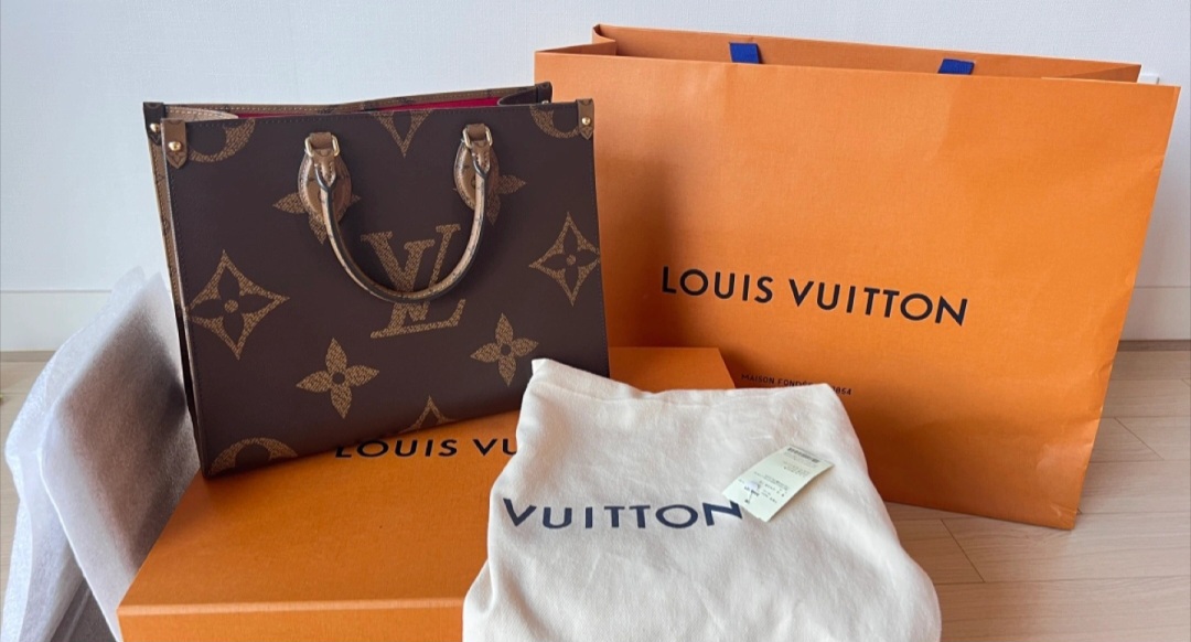 루이비통 토트백 온더고MM 모노그램/정품/풀구성