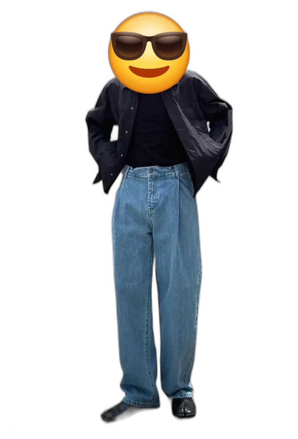 비슬로우 원 턱 데님 28 택포 25,000