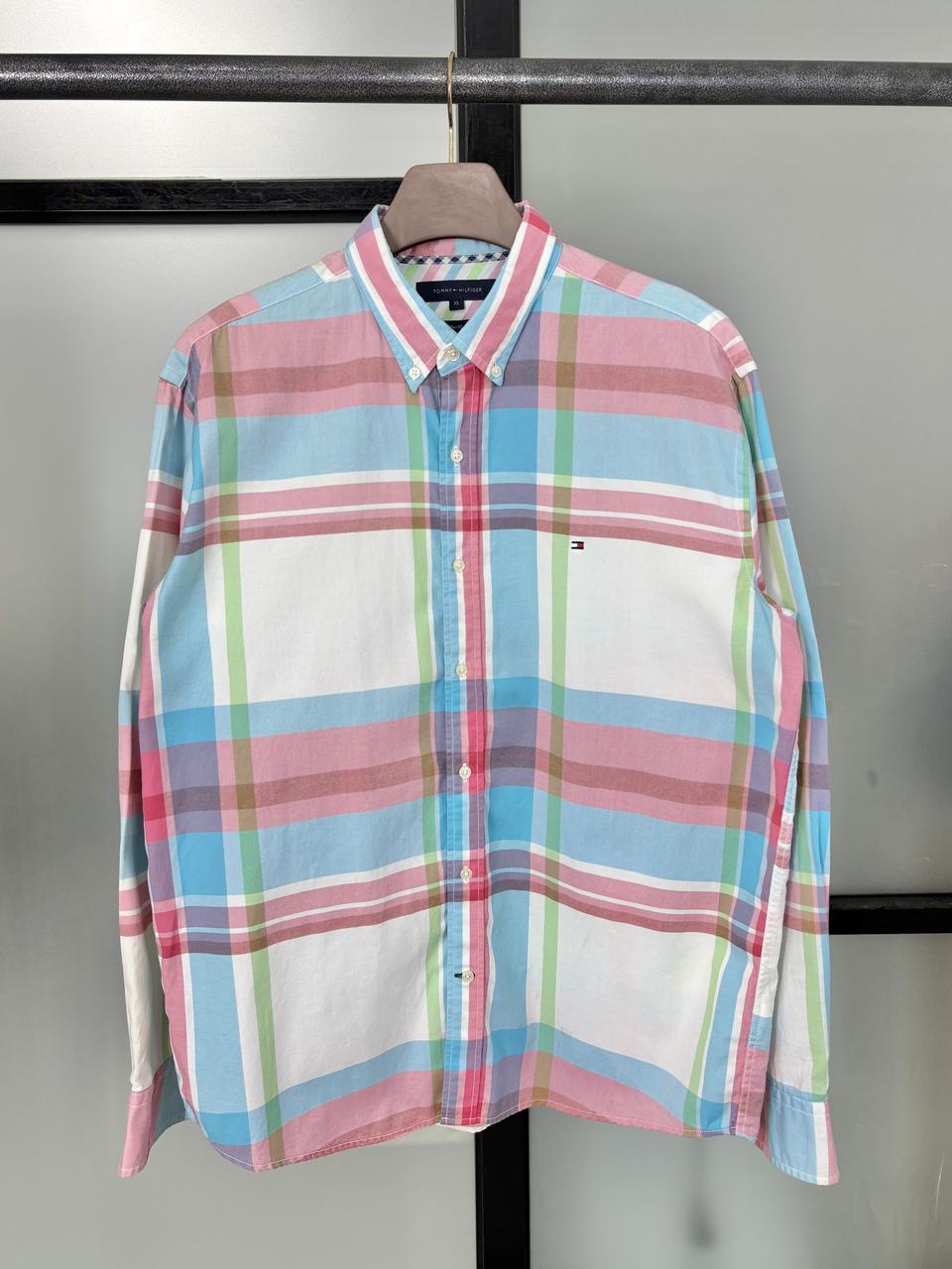 [2XL]TOMMY타미힐피거 체크 셔츠 CK9600