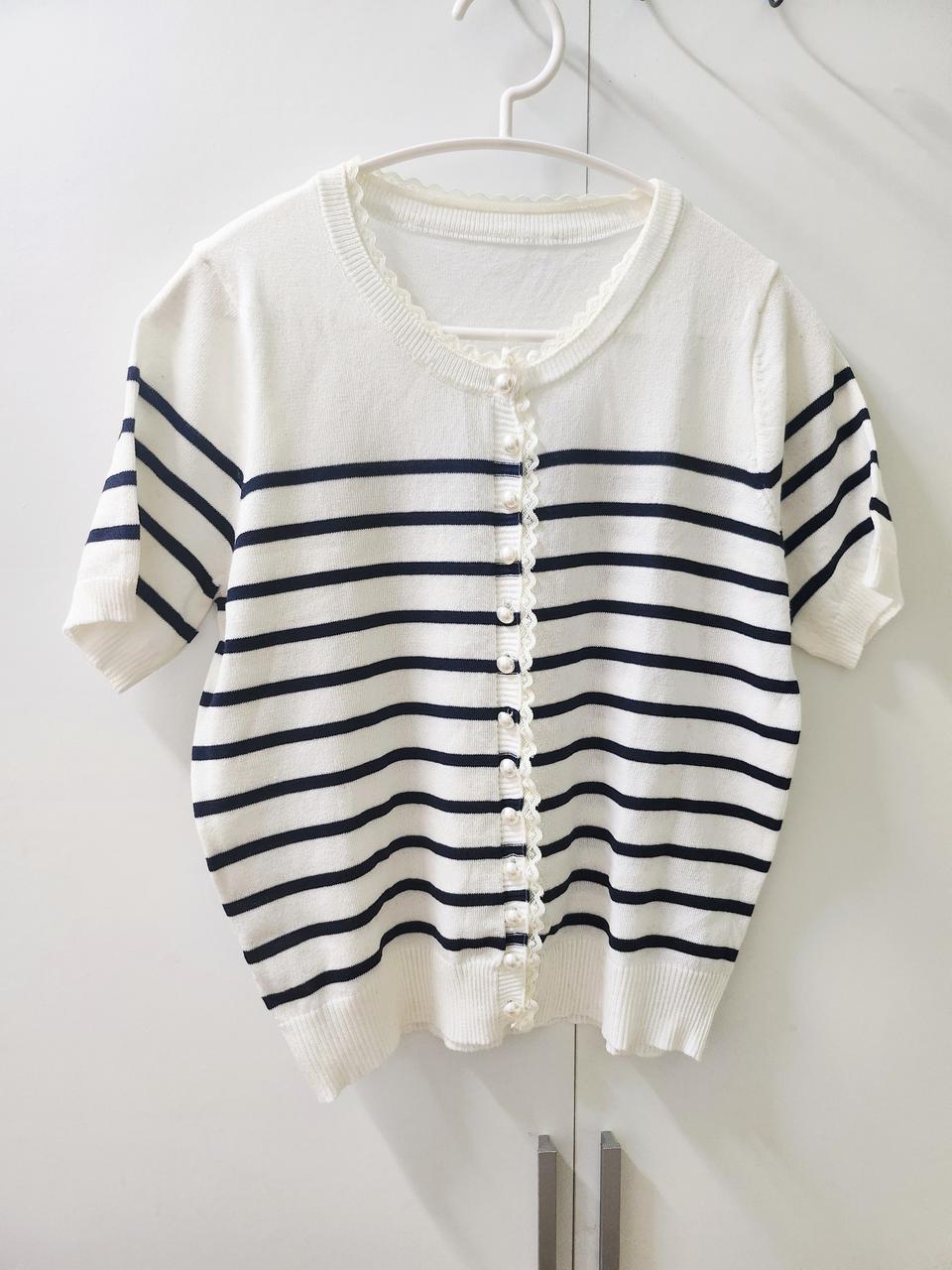 진주단추 단가라니트가디건 새상품