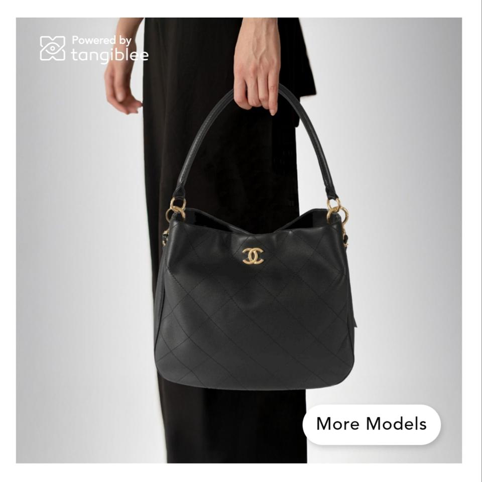 [정품] 샤넬 22b 금장 퀼팅 호보백