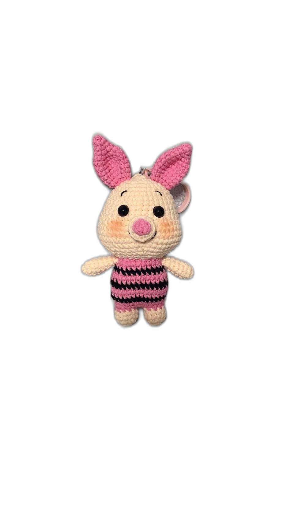 피글렛 뜨개인형 손뜨개 핸드메이드 키링 가방고리 자동차키