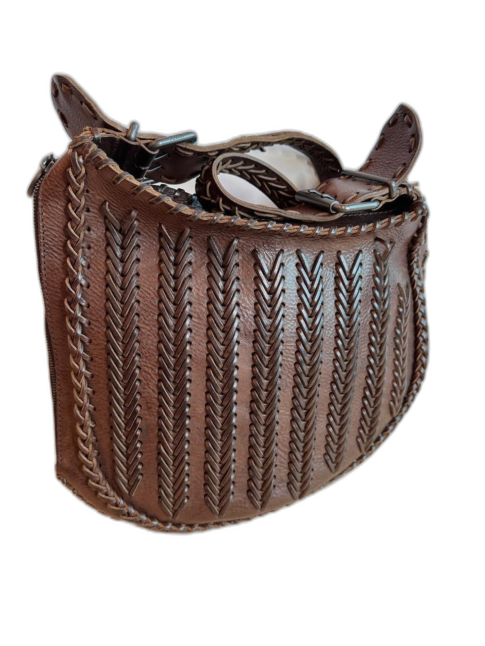 펜디빈티지 위프스티치 오이스터백/희귀아이템/멋스러운데일리템