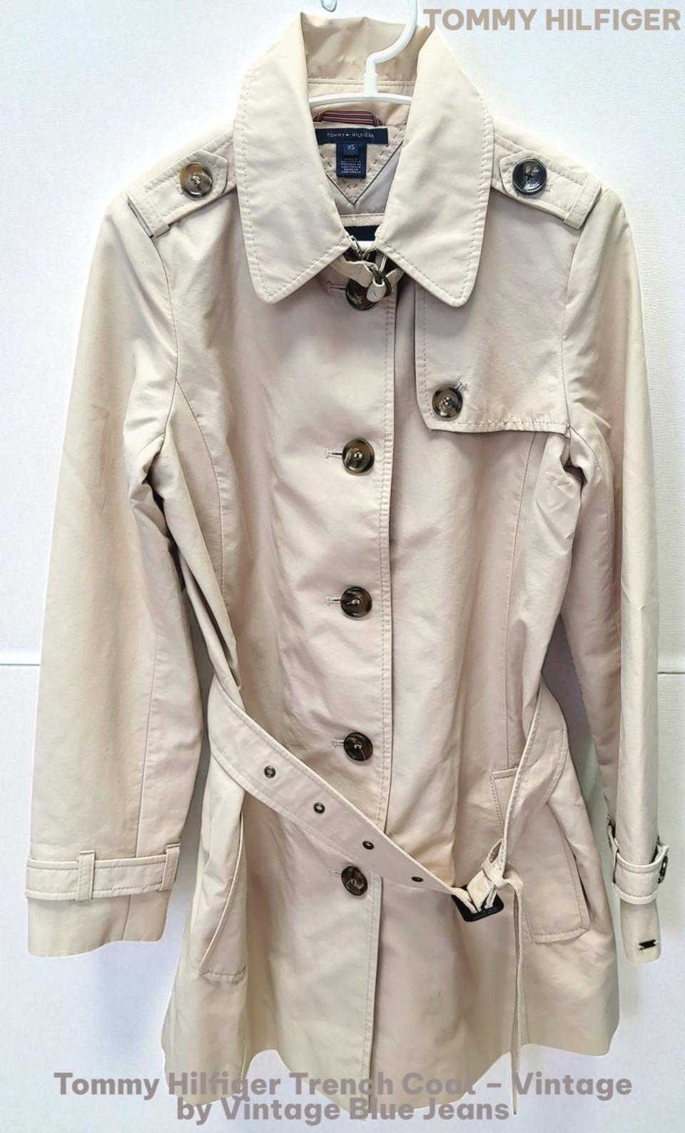 타미힐피거 빈티지 트렌치 코트 여성용