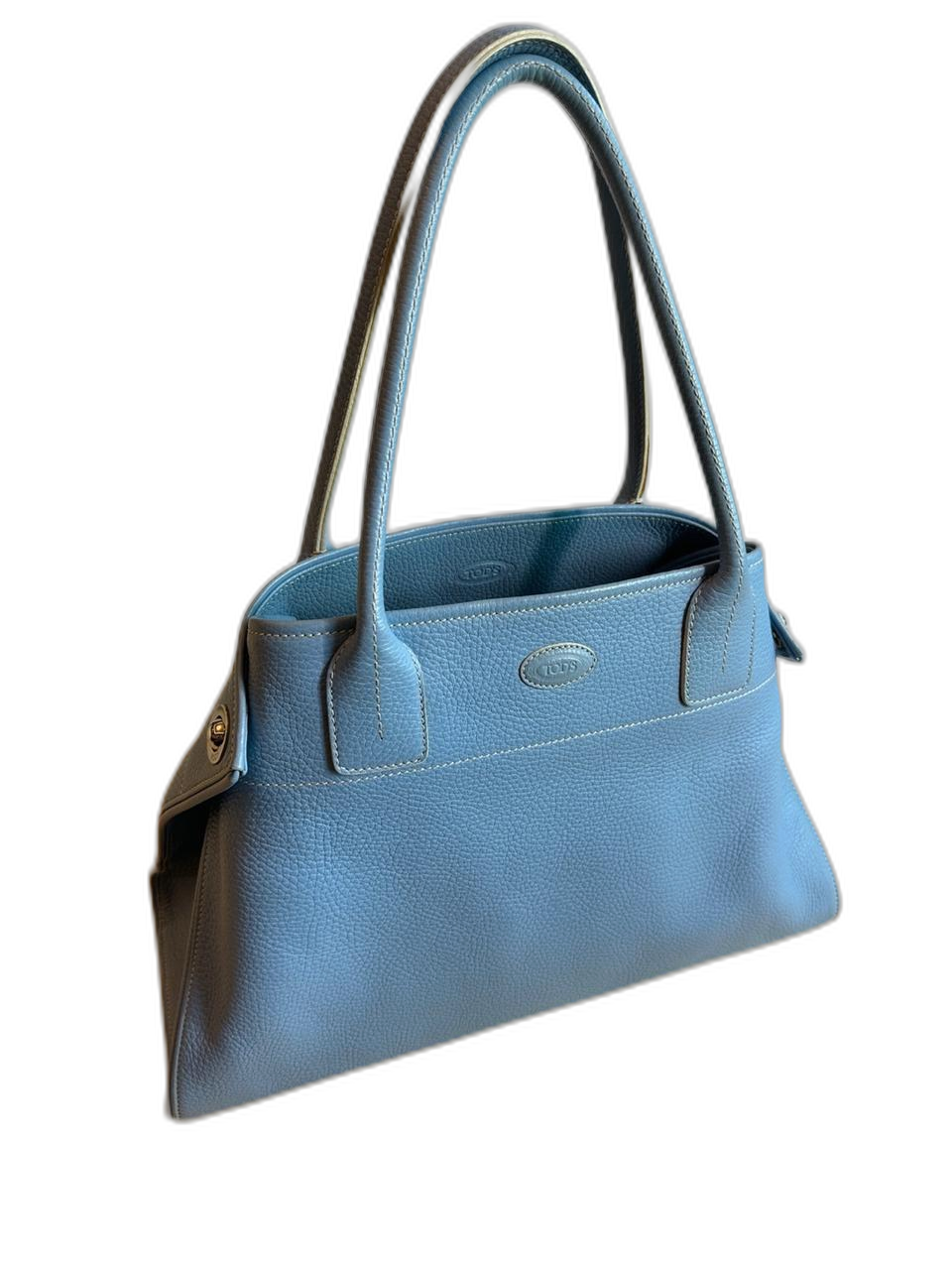 토즈 레더 토트백 / 파우더 블루 색상