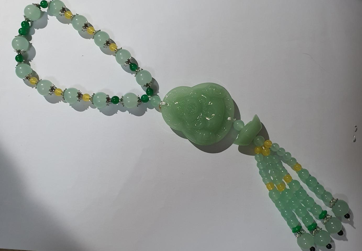 포대화상 옥 장식 행운과 복 부와 명예의 옥