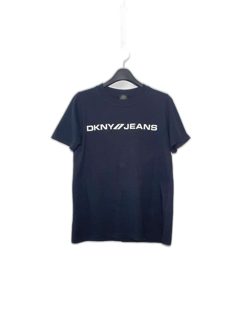 DKNY JEANS 디케이엔와이 여성 블랙 반팔 라운드티