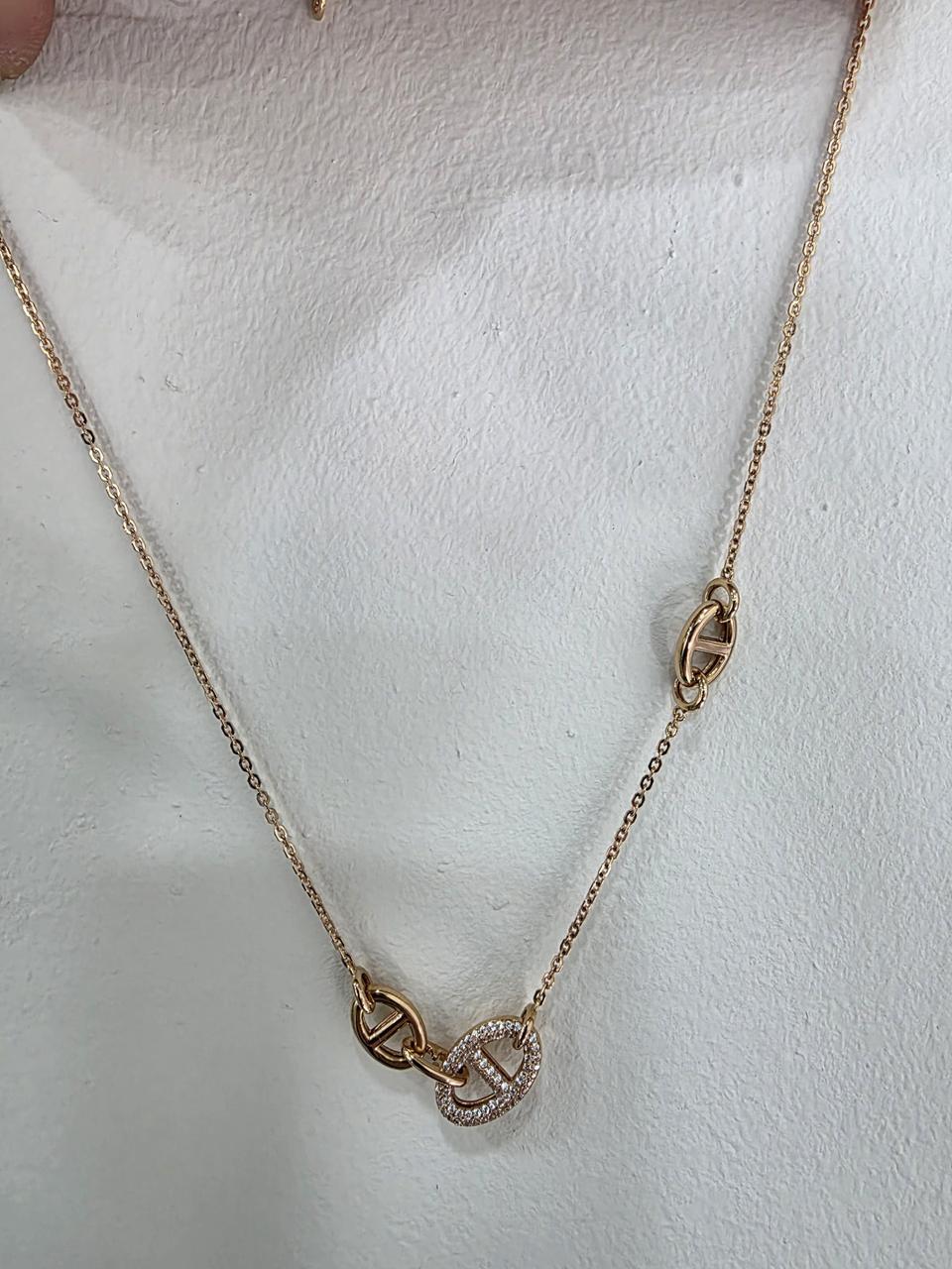 18k 로즈골드목걸이