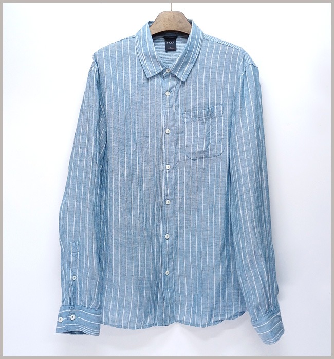 블랙야크 나우 정품 린넨 긴팔 셔츠 100 J-750