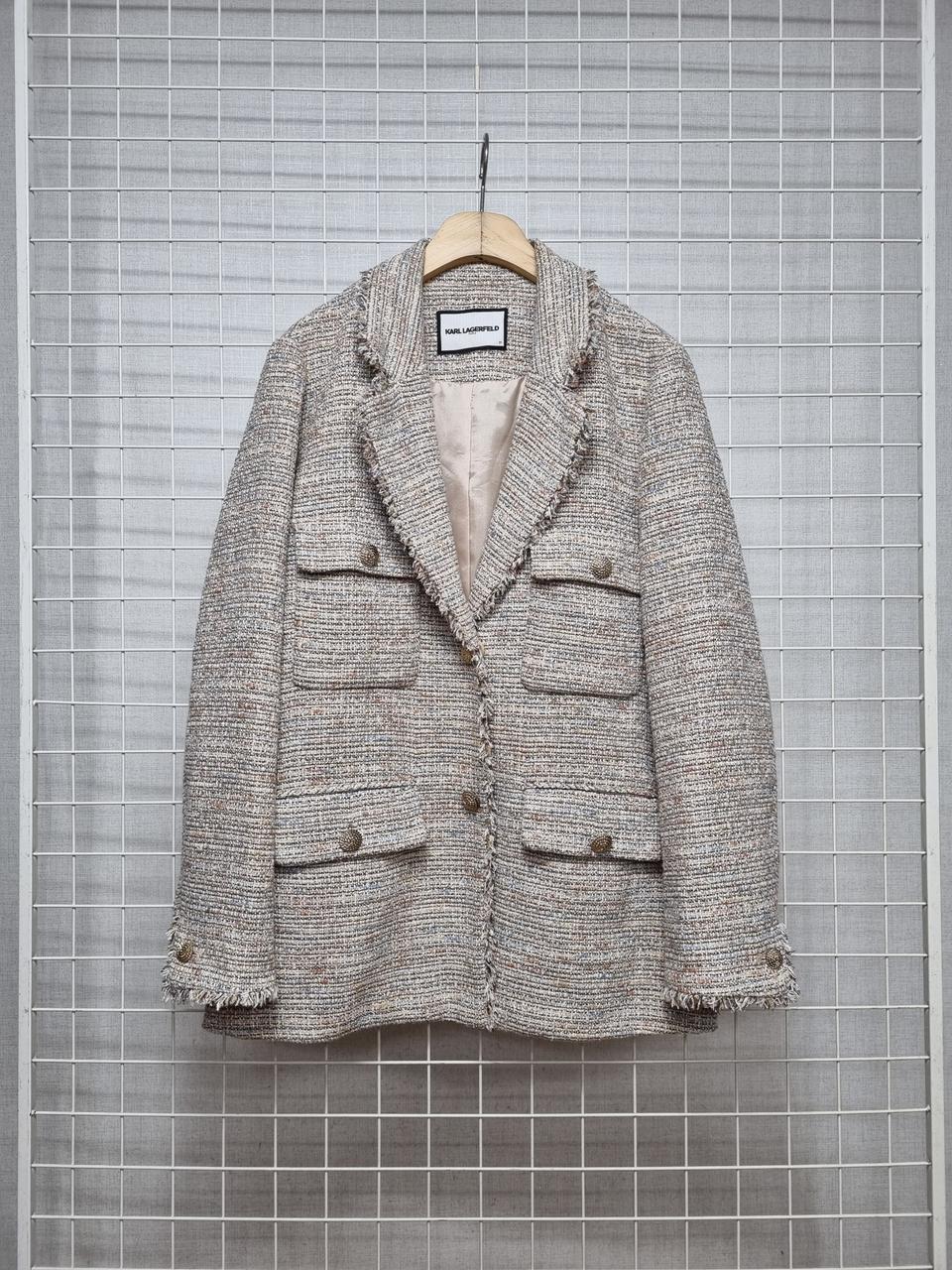 칼라거펠트 트위드자켓