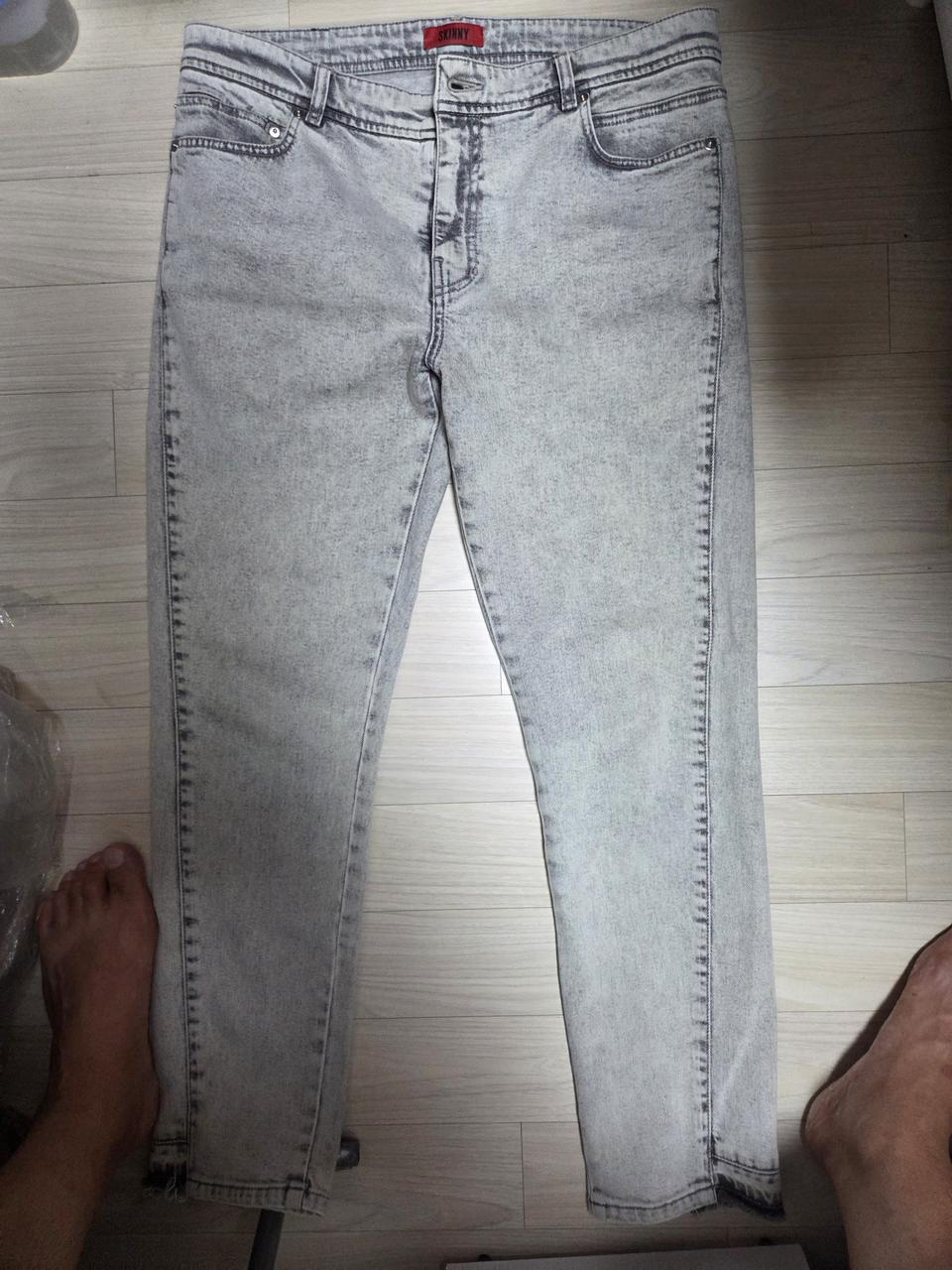 시스템옴므 정품 스톤그레이 청바지 34사이즈