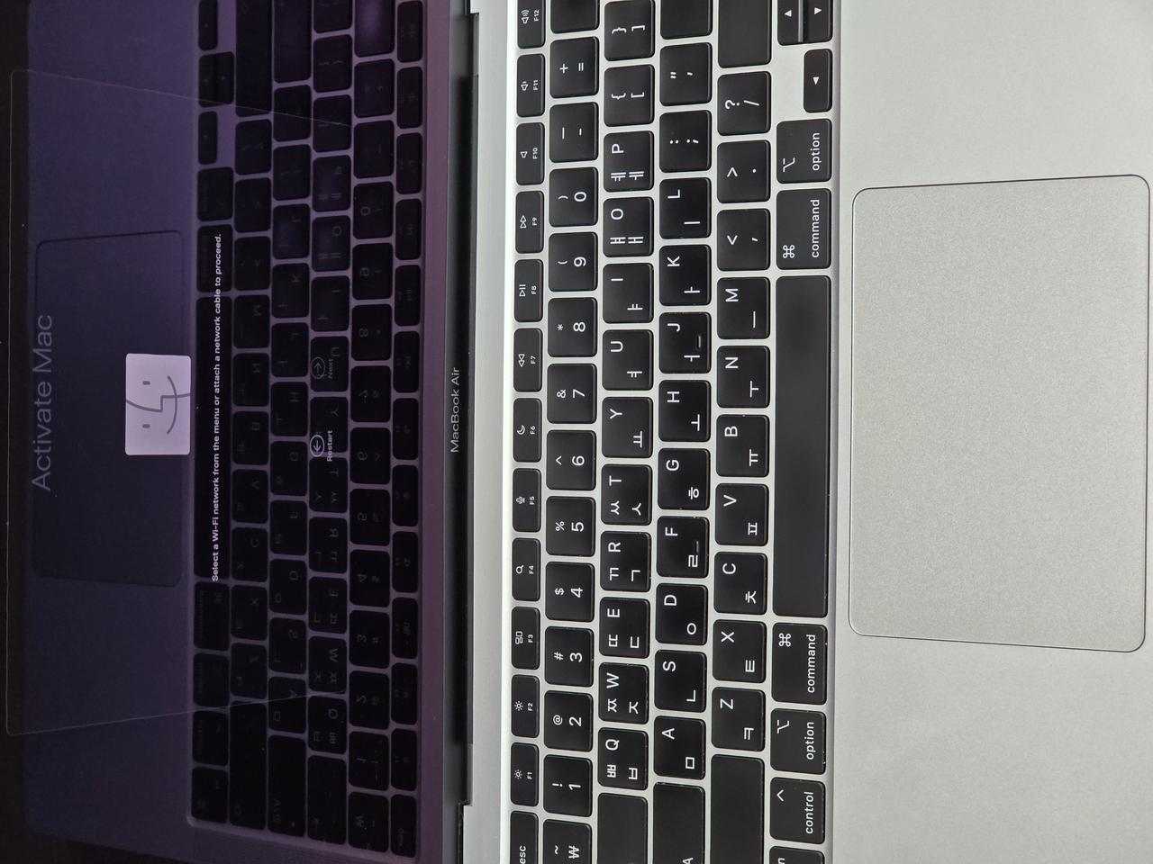 부품용 활성화 잠김 M1 맥북에어 13인치 A2337 실버