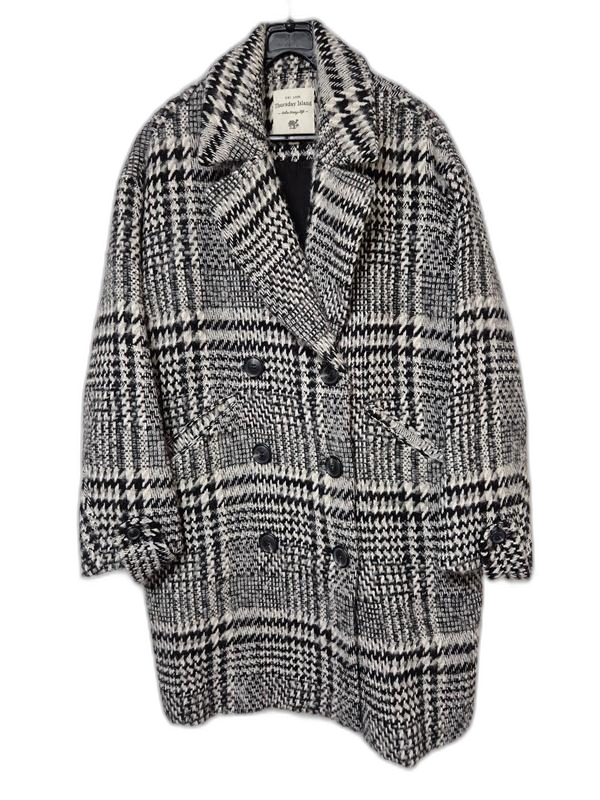 써스데이아일랜드 정품 여자 겨울용 여성 트위드니트코트85