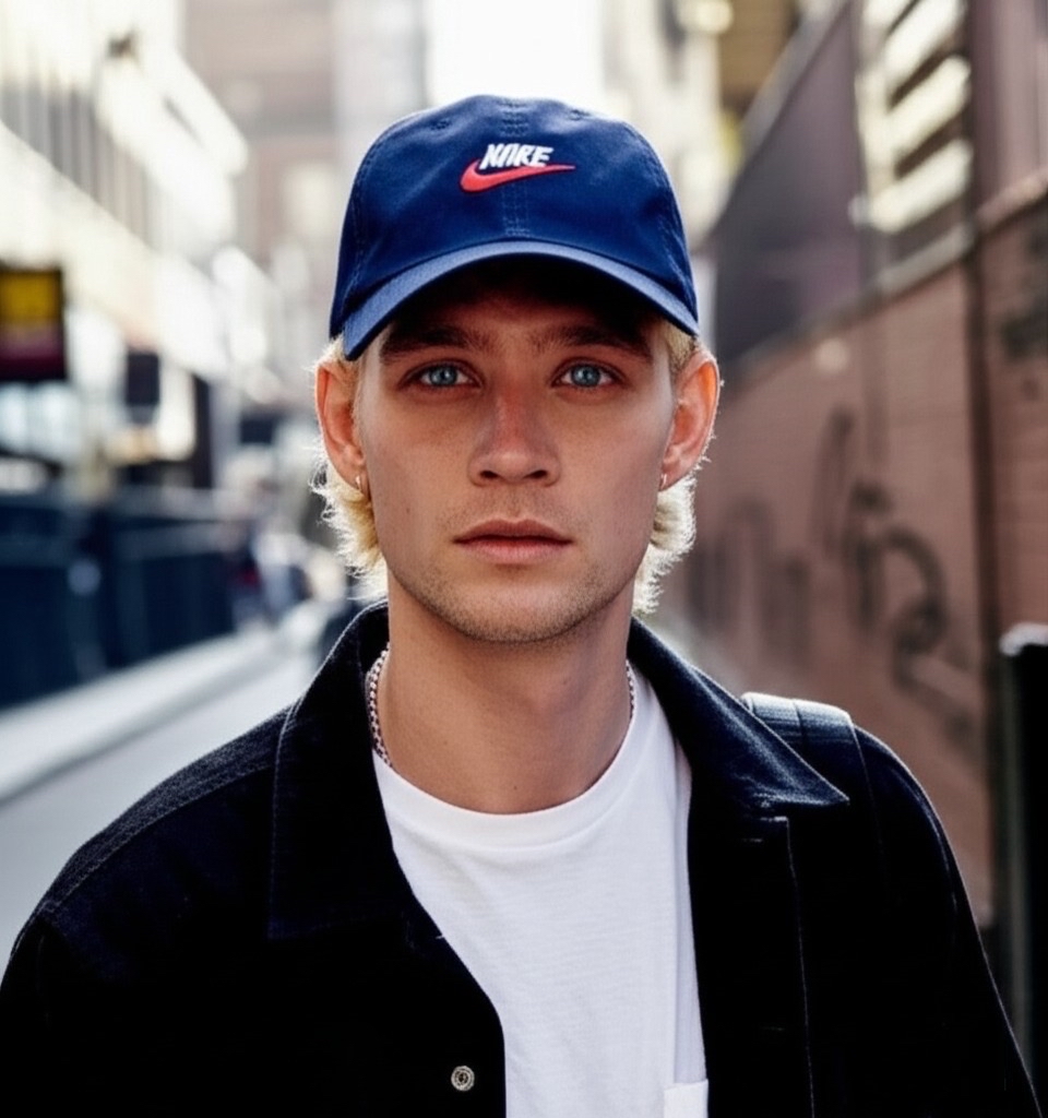 나이키 초레어 클래식 네이비/레드 스우시 볼캡 모자 퓨추라 헤리티지86