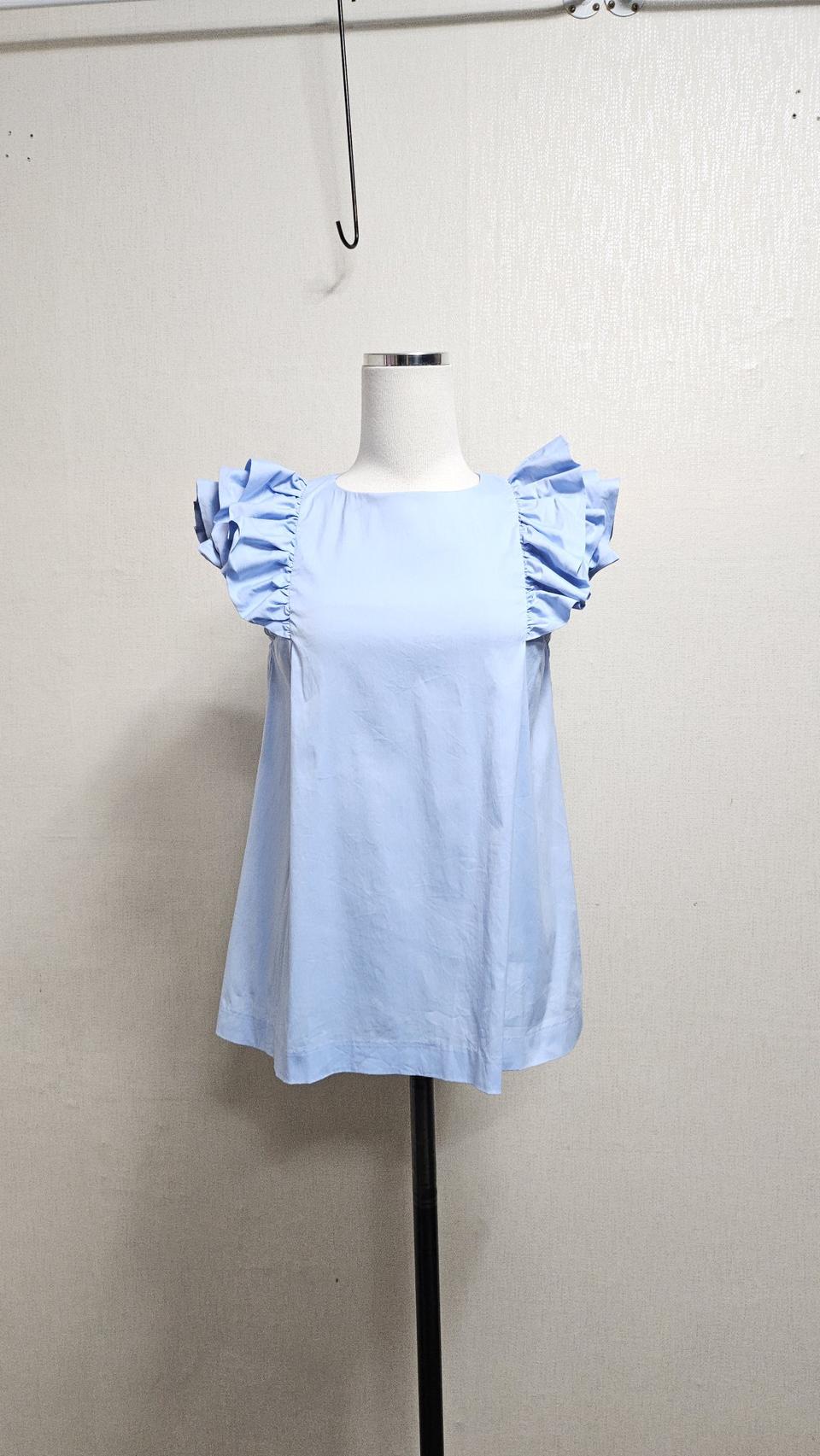 일본수입 DOUBLE  STANDARD  CLOTHING 프릴민소매나시블