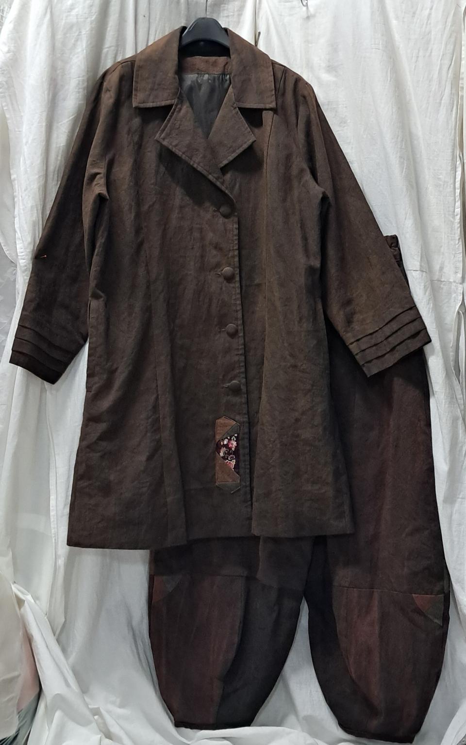 천연염색 생활한복 개량한복 조끼 바지 코트 쓰리피스