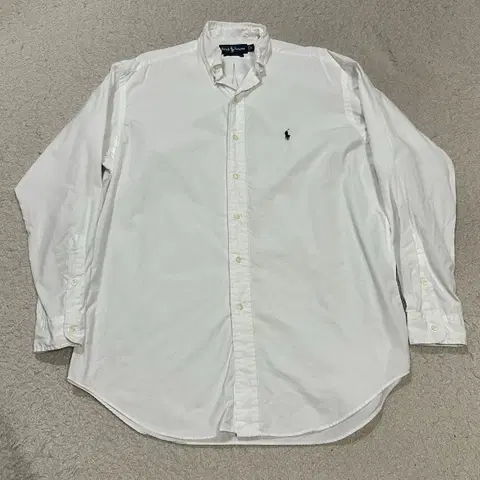 폴로 셔츠 화이트 오버핏