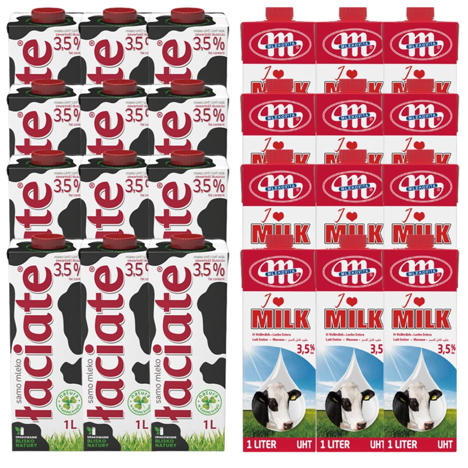 수입 멸균우유 1L 12입 와치아테/믈레코비타
