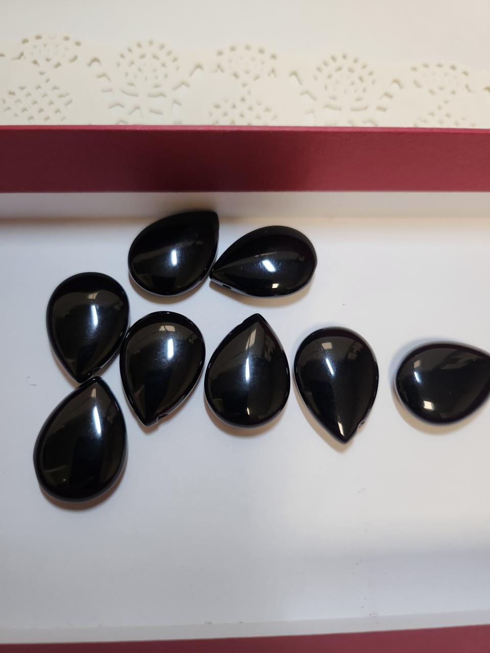 악세사리 부자재 오닉스 물방울 18×25