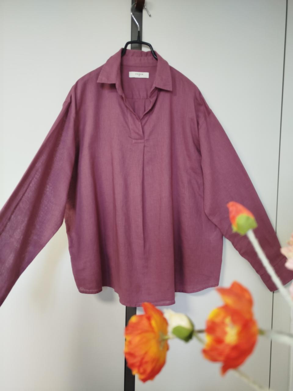 루즈핏 면마 혼방 린넨 쿨원단 긴팔 남방