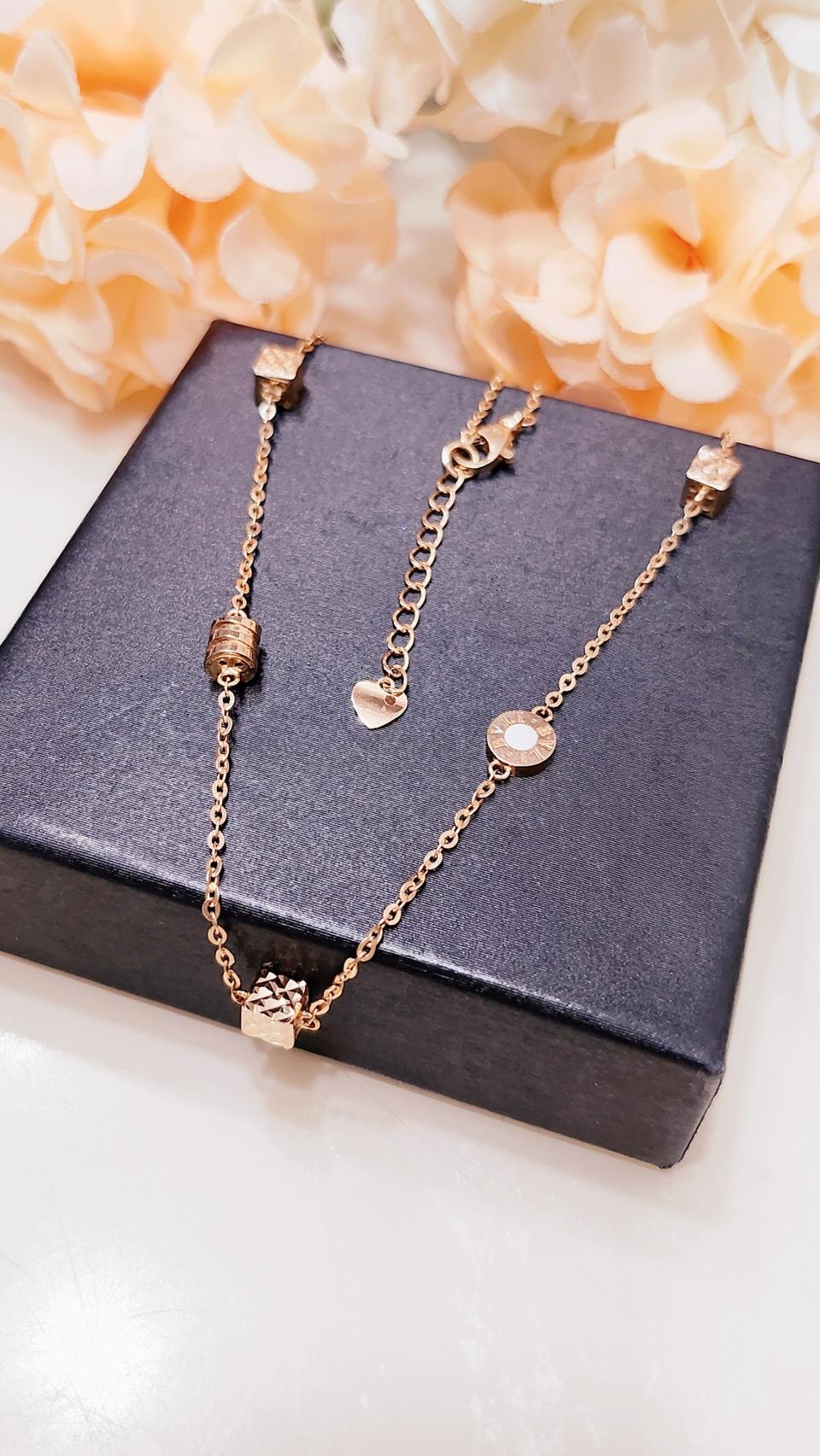 @정리가@ 18k 양면 볼륨 모티브 목걸이