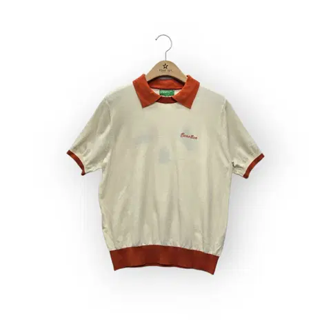 [XL]베네통 반팔 카라 니트