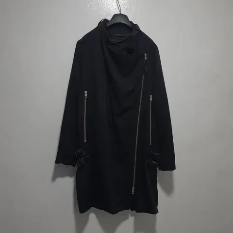 S (90) 올세인츠 고급 리오셀 비스코스 렌 바이커 코트 자켓