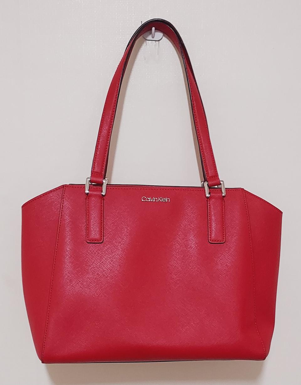 캘빈클라인 가죽 숄더백